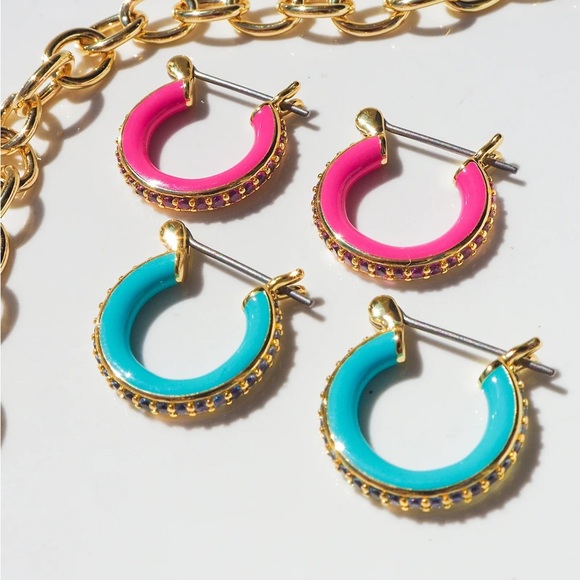 LUV AJ
ENAMEL PAVE AMALFI HUGGIES - Picture 2 of 2